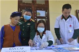 Bộ CHQS tỉnh Bắc Kạn: Tổ chức khám bệnh, cấp thuốc miễn phí tại xã Mỹ Thanh, huyện Bạch Thông